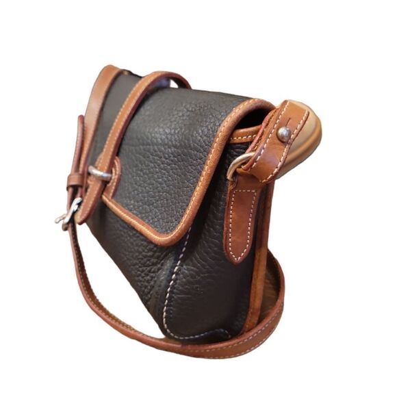 Dooney & Bourke Vintage Black Pebbled Leather Crossbody Purse Shoulder Bag - Picture 6 of 15